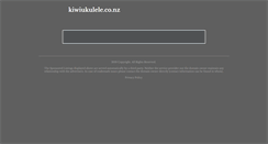 Desktop Screenshot of kiwiukulele.co.nz