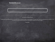 Tablet Screenshot of kiwiukulele.co.nz